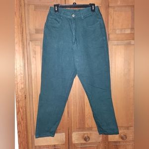 Bill Blass emerald green denim